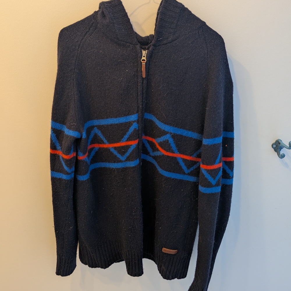 Men's Merrell Wool Blend Navy Zip-up